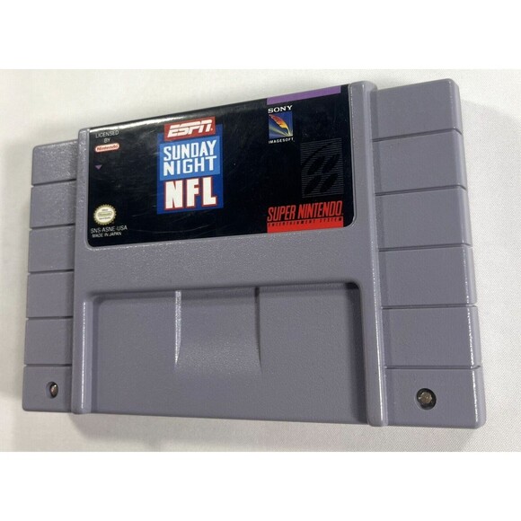 ESPN Sunday Night NFL Super Nintendo Entertainment System 1994 Tested - Picture 4 of 7